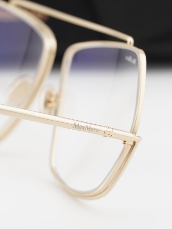Max Mara MM5118-B 032 Square Eyeglasses - Gold 58mm